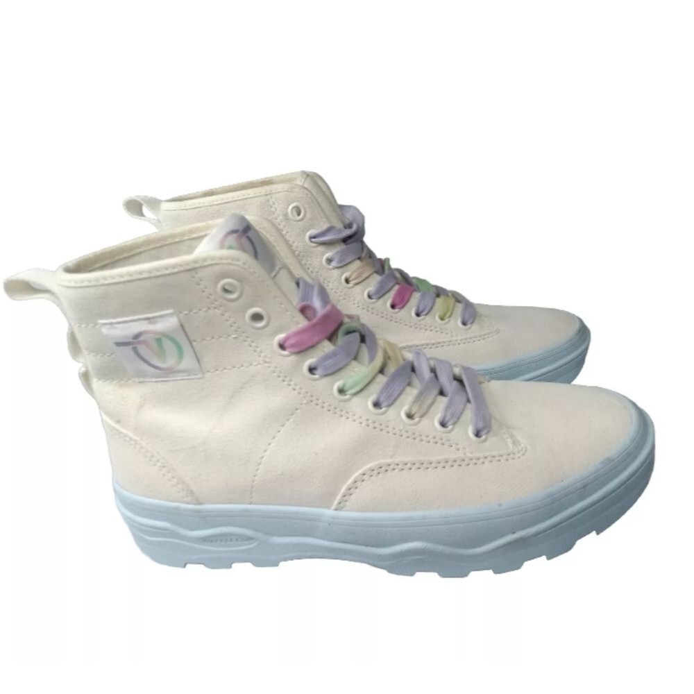 Vans Pop Sentry Shoes WC Marshmallow Woman's Size 8.5 High Top Sneakers